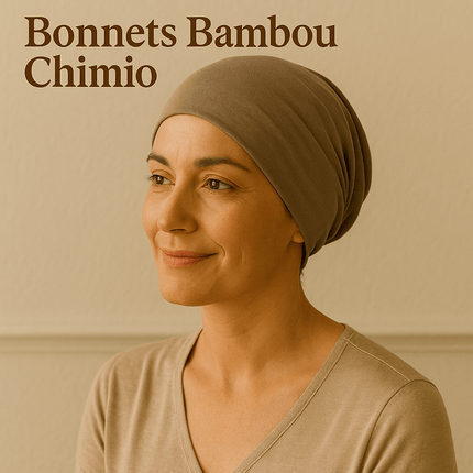 Découvrez notre collection de bonnets bambou chimio.