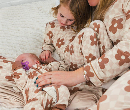 Pyjama Enfant et Maman Imprimé Fleur