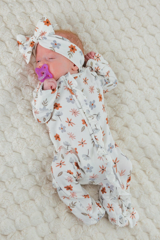 Onesie Floral Bambou Bébé