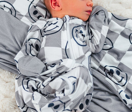 Pyjama Bambou Gris Smiley