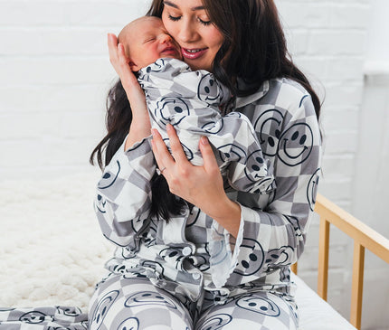 Pyjama Bambou Gris Smiley