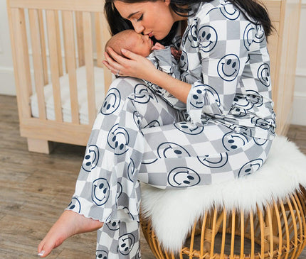 Pyjama Bambou Gris Smiley