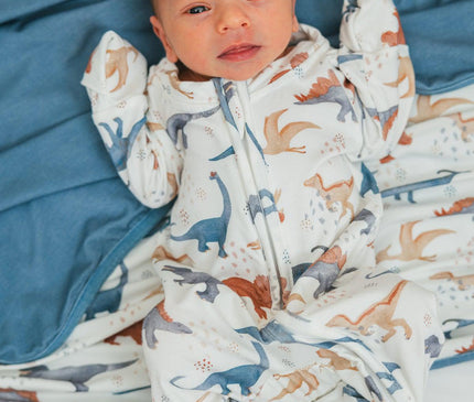Onesie Dinosaure en Bambou