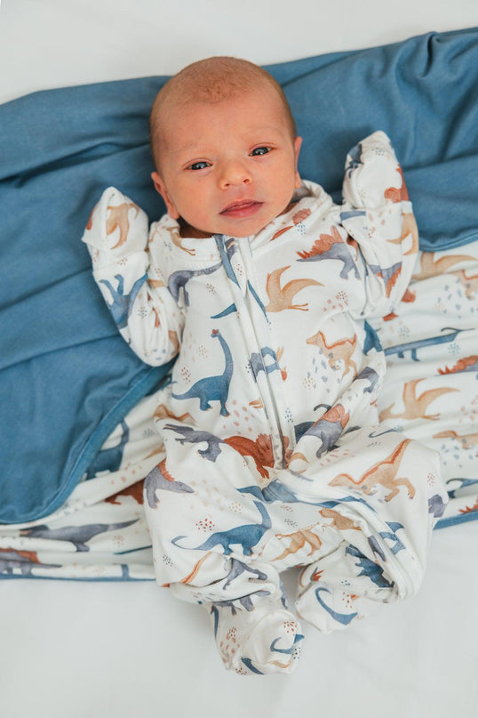 Onesie Dinosaure en Bambou