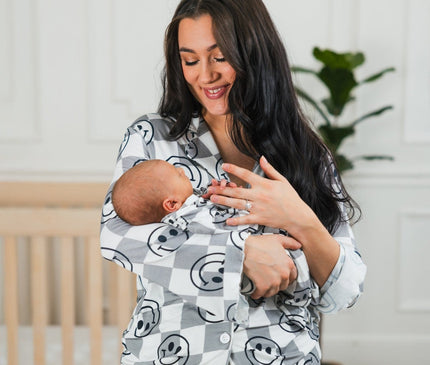 Pyjama Bambou Gris Smiley