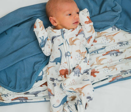 Couverture Bébé Bambou Dino