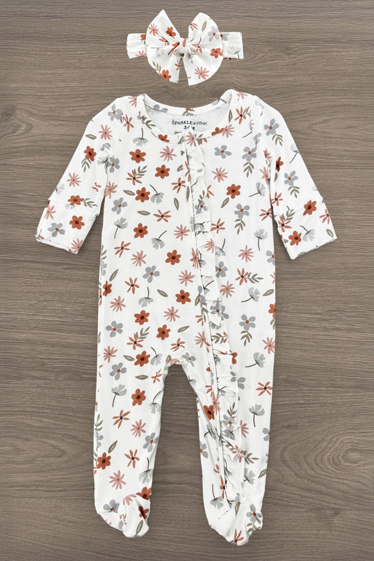 Onesie Floral Bambou Bébé