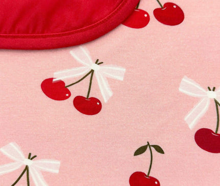 Couverture en Bambou Cerises