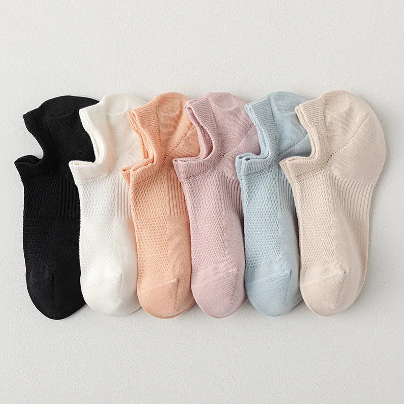 Lot 6 Chaussettes Basses en Fibre de Bambou