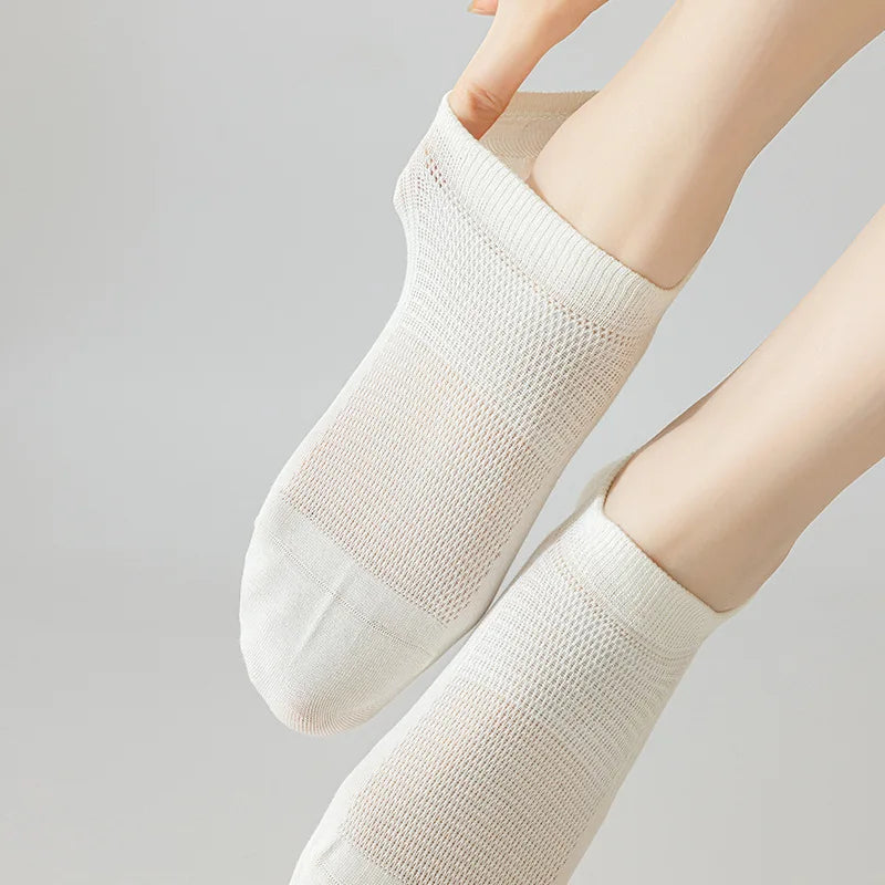 Lot 6 Chaussettes Basses en Fibre de Bambou