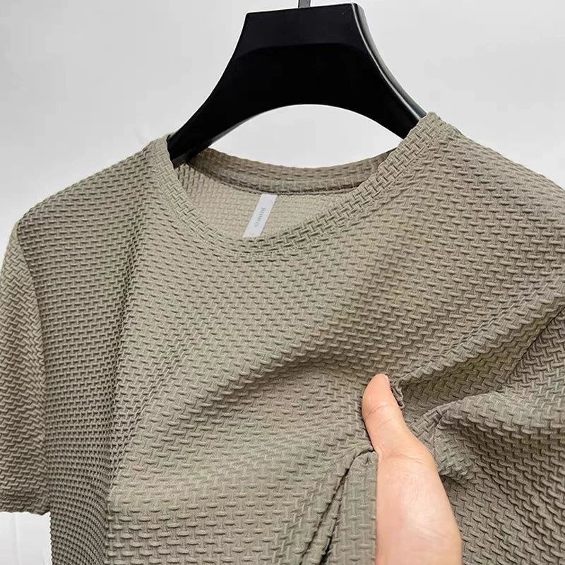 T-shirt en Fibre de Bambou Tissé