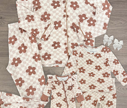 Pyjama Enfant et Maman Imprimé Fleur